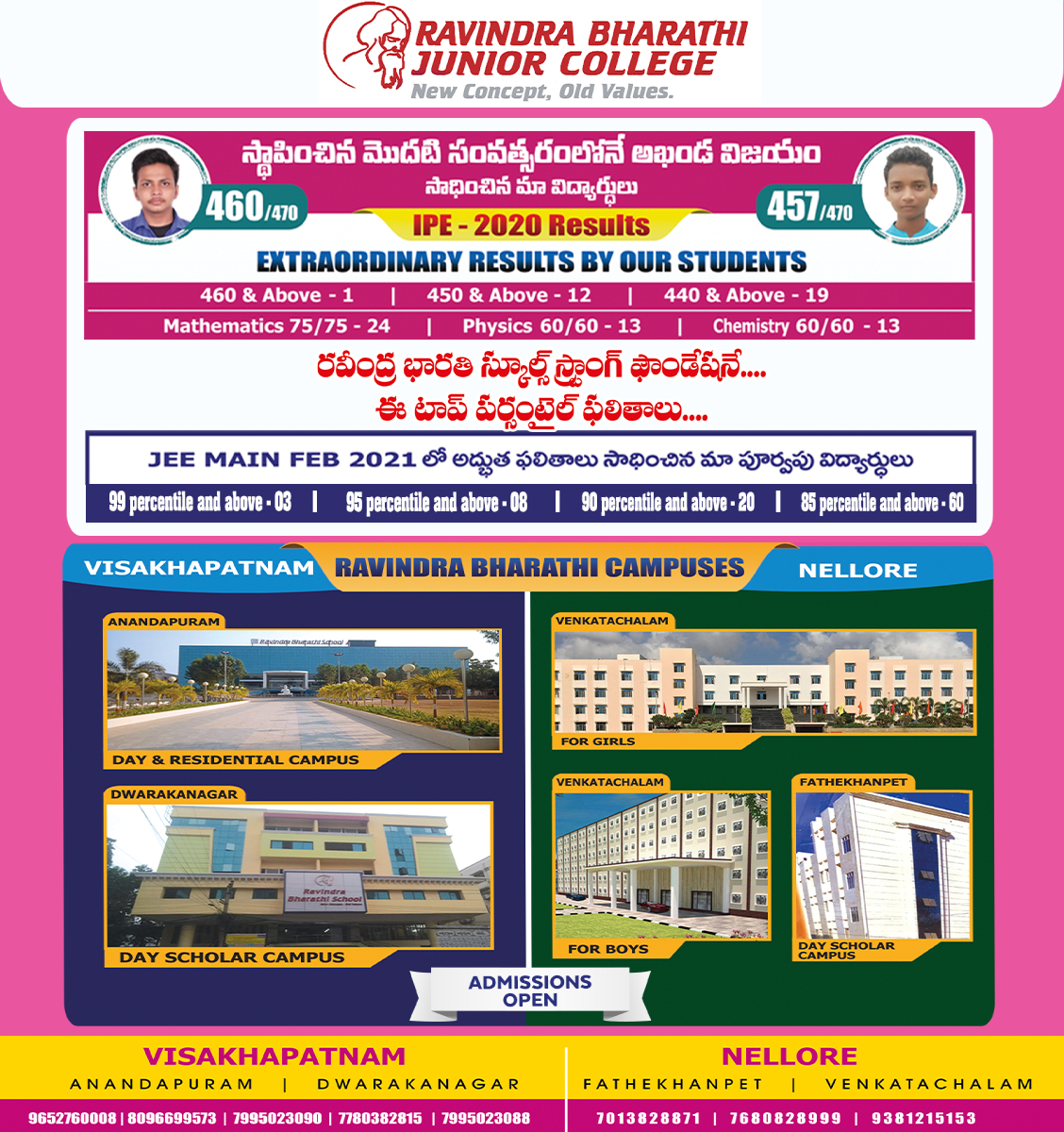 Welcome to Ravindra Bharathi Schools | New Concept, Old Values ::